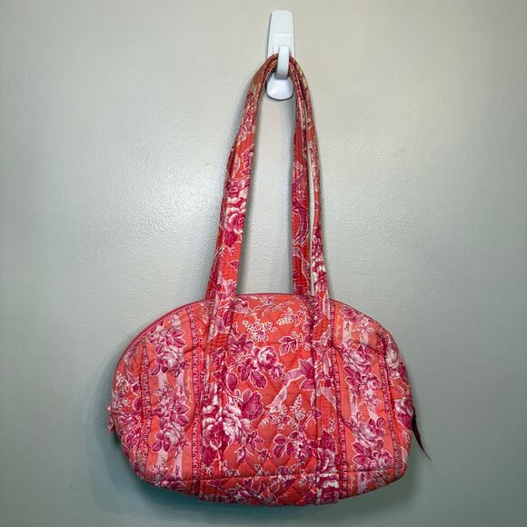 Vera Bradley Hope Toile Floral Print Small Duffel Bag Travel Tote - Picture 1 of 9